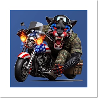 Patriot Panther Rider by focusln Posters and Art